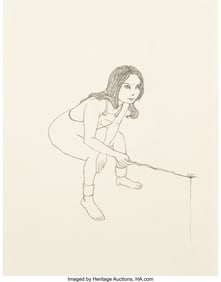 37098: Sam Anderson (b. 1982) Eyai Study (4), 2014 Penc