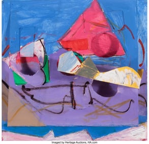37015: Tom Holland (b. 1936) Cabez series #24, 1983 Mix