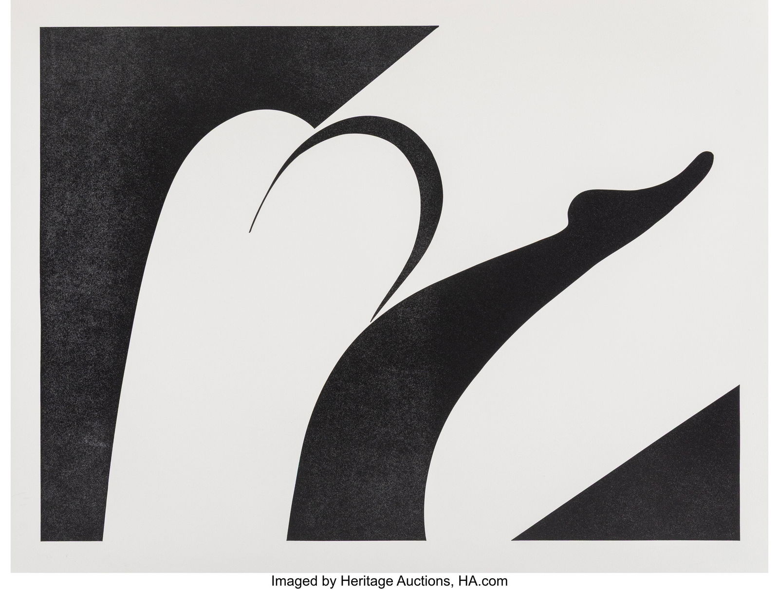 Math Bass (b. 1981) Diver, 2015 Hand-pulled lett: Math Bass (b. 1981) Diver, 2015 Hand-pulled letterpress print on paper 18 x 23-1/2 inches (45.7 x 59.7 cm) (sheet) Ed. 7/70 Init