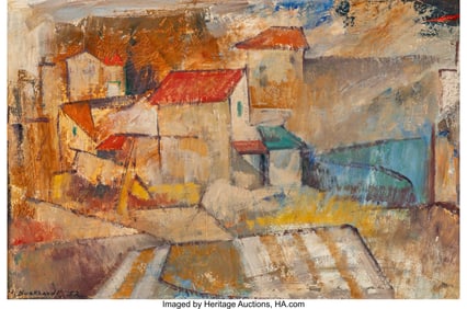 37105: Hans Gustav Burkhardt (1904-1994) Untitled (Vill