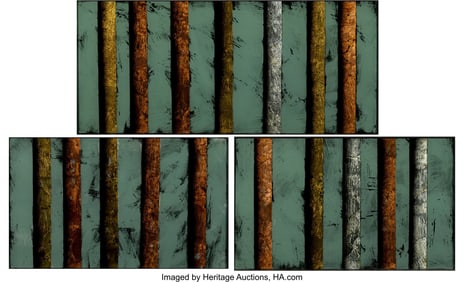 37028: Judy Stabile (b. 1948) Trees (triptych), 1995 Ac