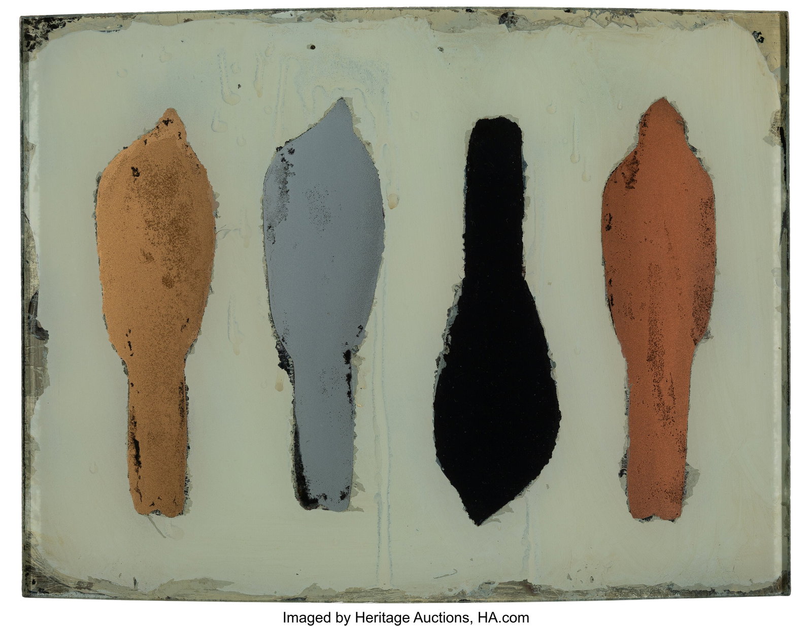Judy Stabile (b. 1948) Untitled, 2000 Acrylic, e: Judy Stabile (b. 1948) Untitled, 2000 Acrylic, enamel, curved glass, and wood 12 x 16 x 2-1/4 inches (30.5 x 40.6 x 5.7 cm) 