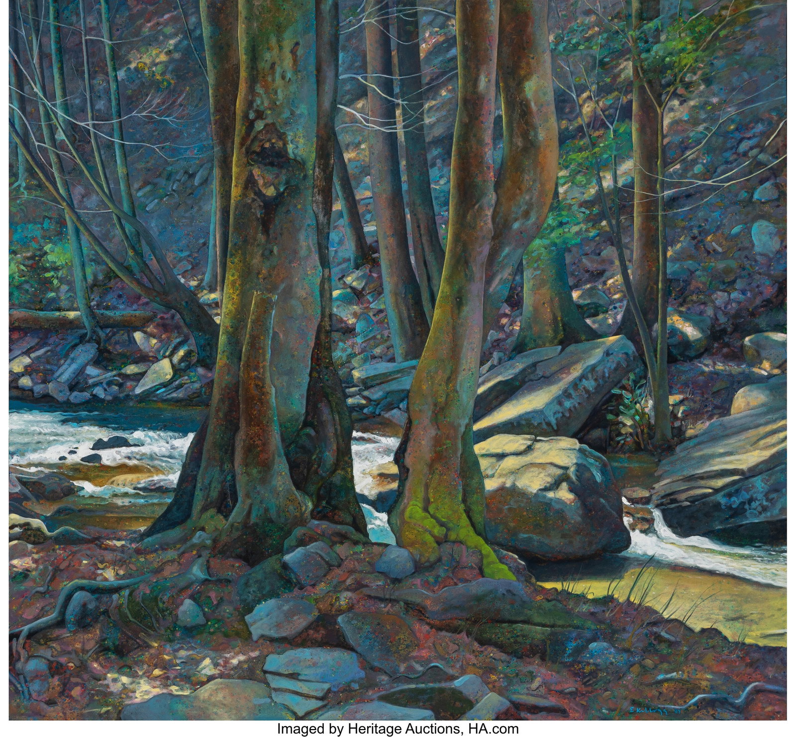 Edward Kellogg (b. 1944) Cloudland, 1987 Oil on : Edward Kellogg (b. 1944) Cloudland, 1987 Oil on canvas 67 x 72 inches (170.2 x 182.9 cm) Signed and dated lower right: E. Kellogg '87 HID031