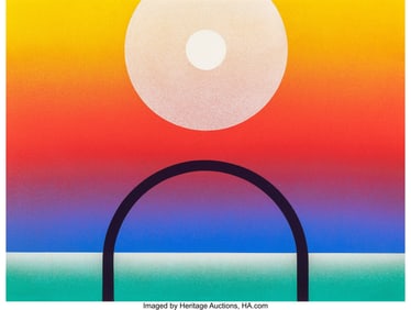37032: Raymond Jonson (1891-1982) Polymer No. 29, 1970