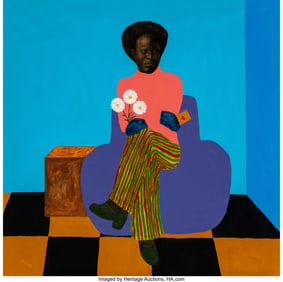 37117: Barry Yusufu (b. 1996) Untitled (Lady of Hearts)