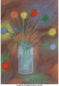 37119: Jan Müller (1922-1958) Untitled (Flowers), 1957