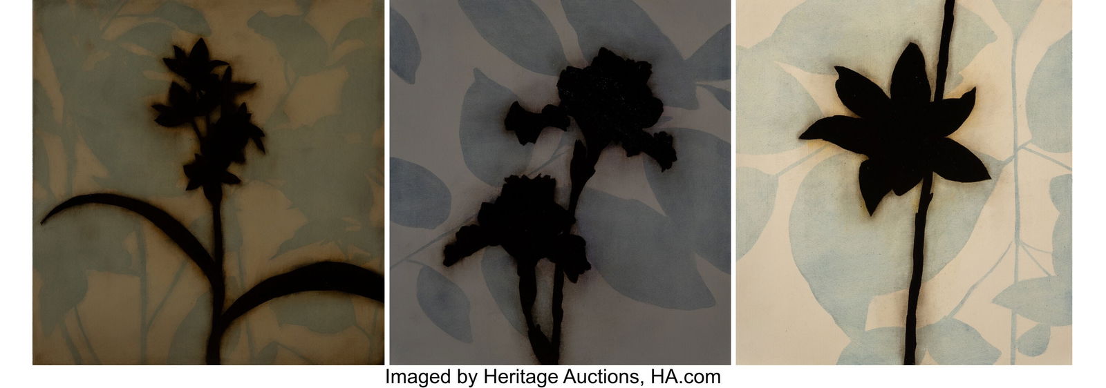 Brad Durham (b. 1952) Promise of the Earth No. 3: Brad Durham (b. 1952) Promise of the Earth No. 3 and Flora No. 2 (three works), 2004 Oil on canvas 22 x 23 inches (55.9 x 58.4 cm&rpar