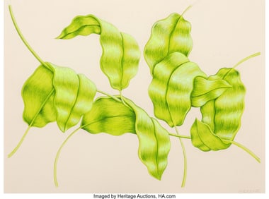 37129: Molly Greene (b. 1986) Untitled (Green Leaves),