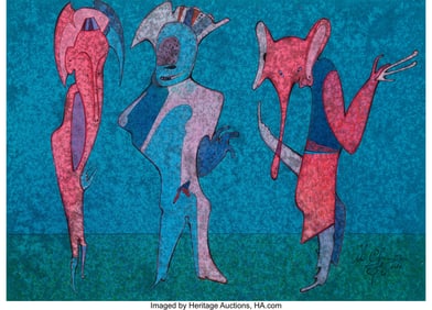 37055: Mihail Chemiakin (b. 1943) Untitled (Figures), 1