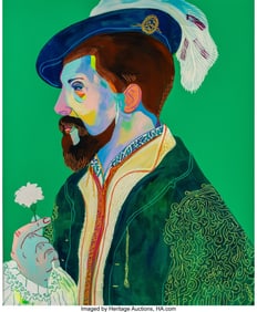 37070: John Holcomb (20th Century) Bearded Bard After H