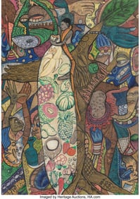 37072: Emmanuel Ekefrey (b. 1952) Contentment III, 2008
