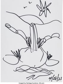 37157: Jeff Koons (b. 1954) Untitled (Sunset sketch), 2