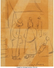 37073: Diego Rivera (1886-1957) Untitled (Figure Study)