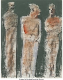37075: Emilio Cruz (1938-2004) Untitled (Three Figures)
