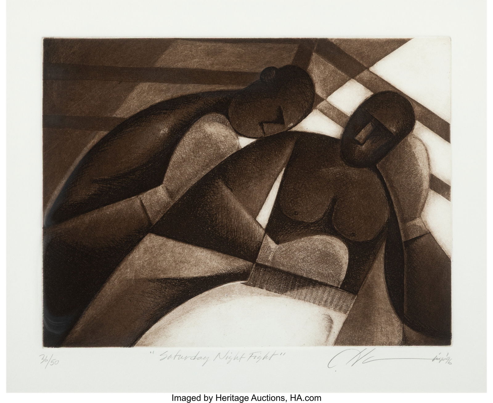 Joseph Deweese Holston (b. 1944) Saturday Fight (1 of 2)