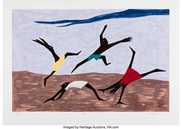 41006&colon; Jacob Lawrence &lpar;1917-2000&rpar; Play&comma; 1999 Screenprin