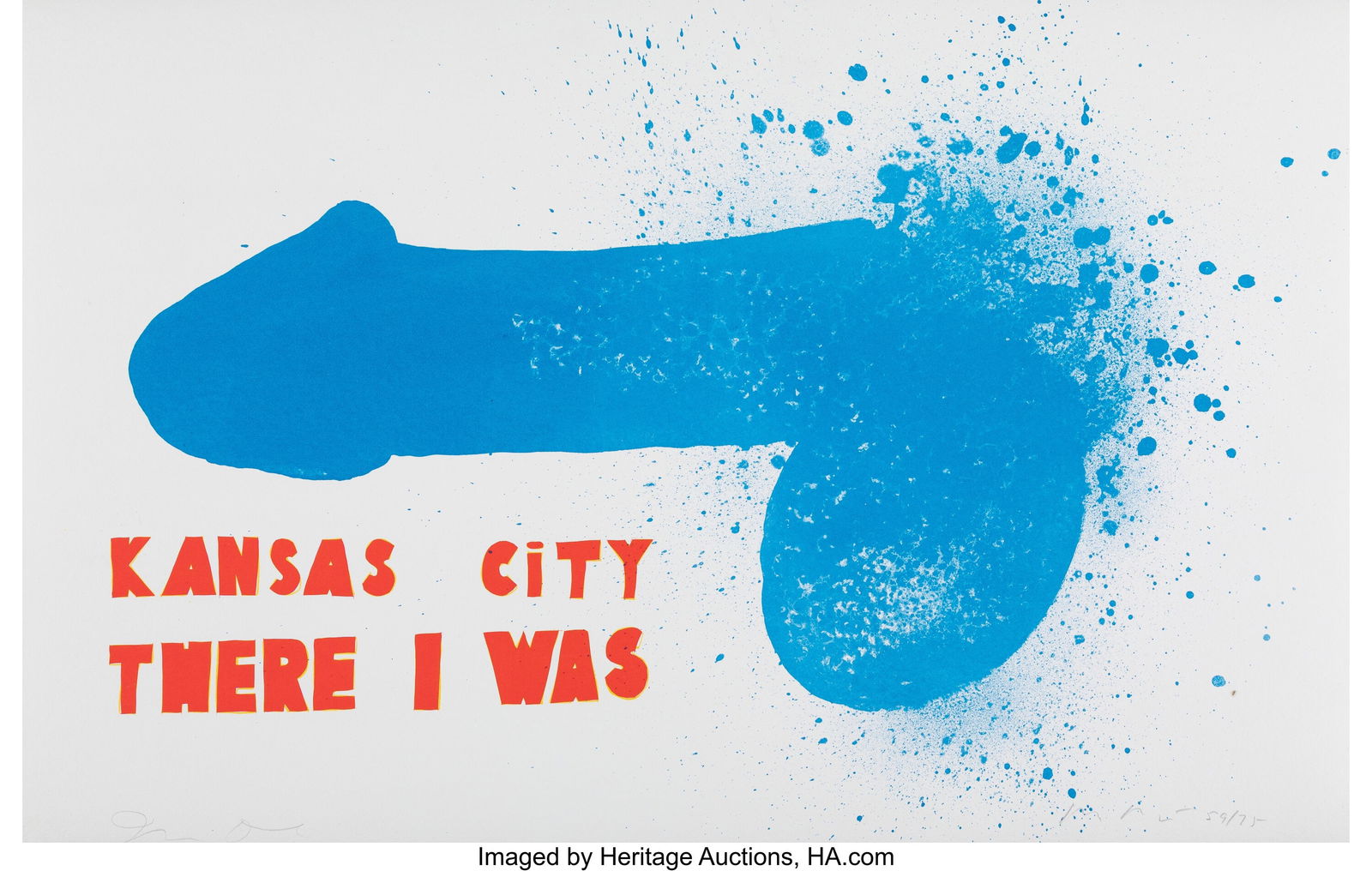 Jim Dine (b. 1935) Untitled #1, from Oo La La, 1 (1 of 2)