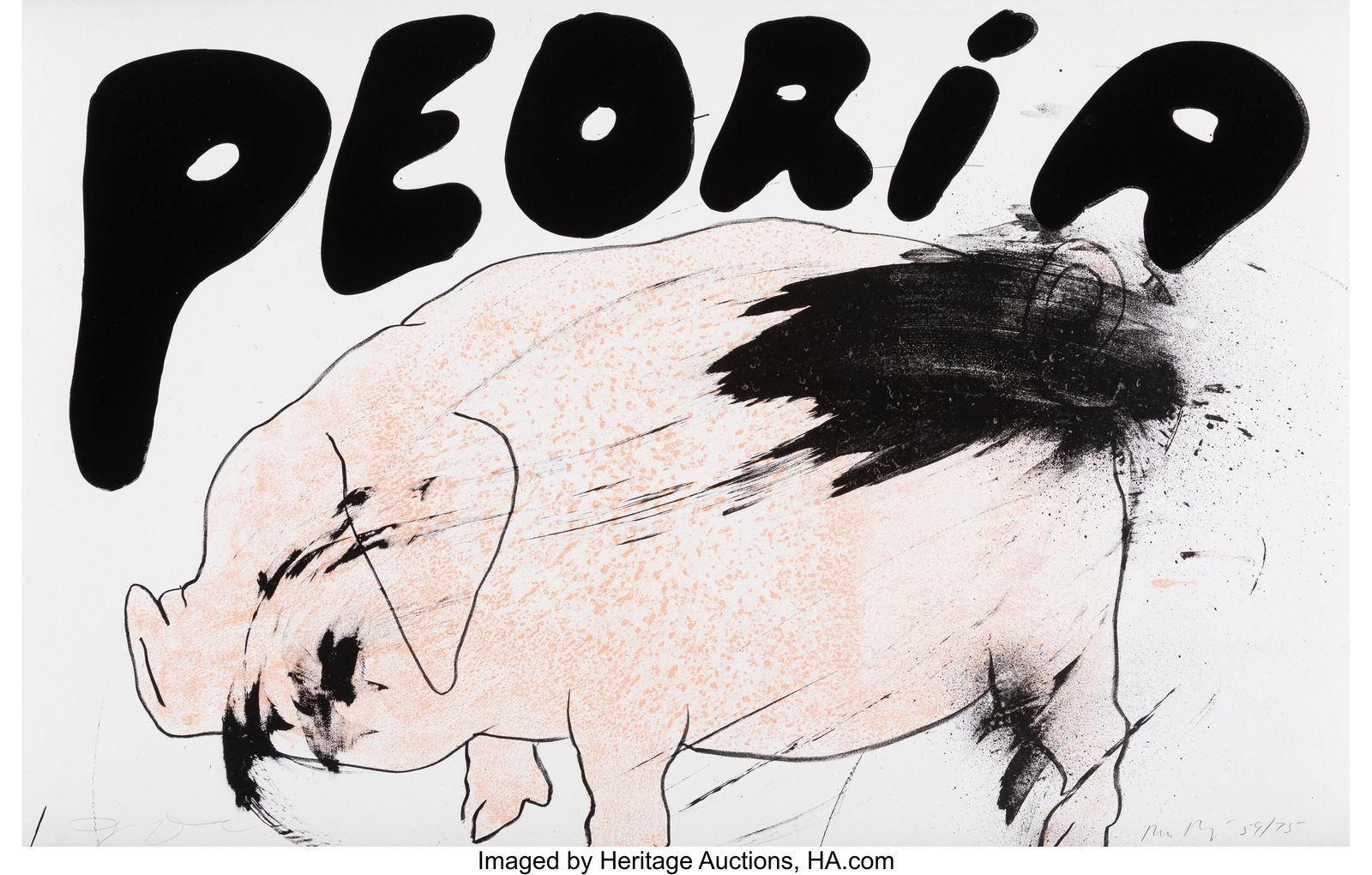 Jim Dine (b. 1935) Untitled #7, from Oo La La, 1 (1 of 4)