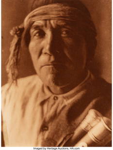 Edward Sheriff Curtis (American, 1868-1952) Tsol: Edward Sheriff Curtis (American, 1868-1952) Tsola (Chipmunk) Jemez Governor, 1925 Photogravure 7-1/4 x 5-1/2 inches (18.4 x 14.0 cm)