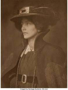 38052: James Craig Annan (British, 1864-1946) Frau Math: James Craig Annan (British, 1864-1946) Frau Mathasius (Camera Work VIII), 1904 Photogravure 8-1/8 x 6-1/8 inches (20.6 x 15.6 cm) (