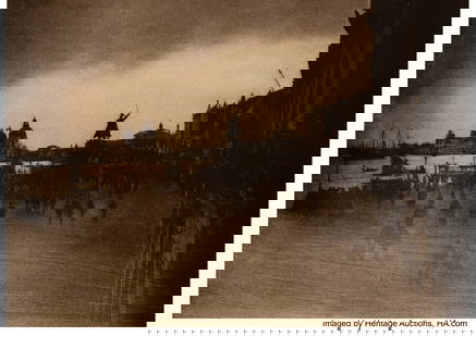 38134: James Craig Annan (British, 1864-1946) The Riva : James Craig Annan (British, 1864-1946) The Riva Schiavoni, Venice (from Camera Work VIII), 1904 Photogravure 5-3/4 x 7-7/8 inches (14.6 x 20&p