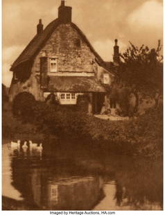 38143: Alvin Langdon Coburn (British, 1882-1966) The Du: Alvin Langdon Coburn (British, 1882-1966) The Duck Pond (from Camera Work XXI), 1908 Photogravure 7-3/8 x 5-1/2 inches (18.7 x 14.0 cm)