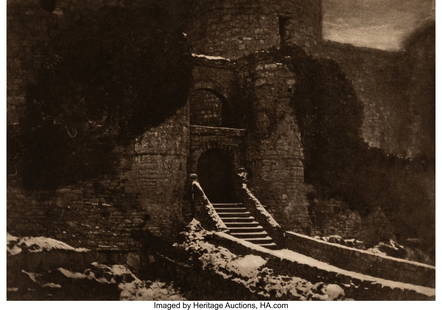 38144: James Craig Annan (British, 1864-1946) Harlech C: James Craig Annan (British, 1864-1946) Harlech Castle (from Camera Work XXXII), 1910 Photogravure 6 x 8-1/2 inches (15.2 x 21.6 cm) (im