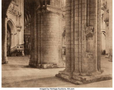 38151: Frederick H. Evans (British, 1853-1943) Ely Cath: Frederick H. Evans (British, 1853-1943) Ely Cathedral: Across Nave and Octagon (from Camera Work IV), 1903 Photogravure 5-3/4 x 7-1/4 inches (