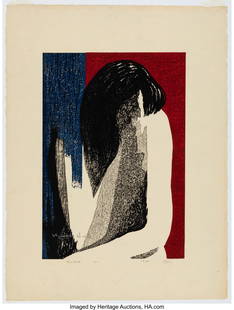 Saitō Kiyoshi (Japanese, 1907-1997) Nude (C), 1: Saitō Kiyoshi (Japanese, 1907-1997) Nude (C), 1966 Woodblock print 23-5/8 x 17-3/4 inches (60.0 x 45.1 cm) Ed. 87/100