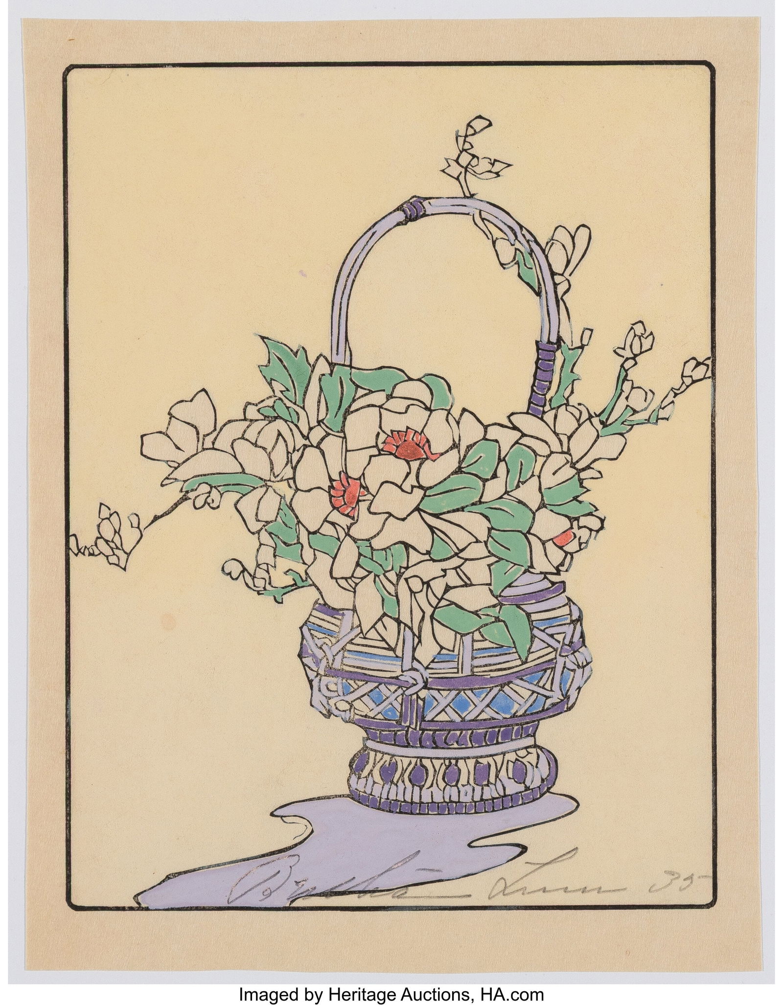 Bertha Lum (American, 1879-1954) A Group of Four: Bertha Lum (American, 1879-1954) A Group of Four Prints, early 20th century Woodblock print 15-7/8 x 11 inches (40.3 x 27.9 cm) (largest sheet&co