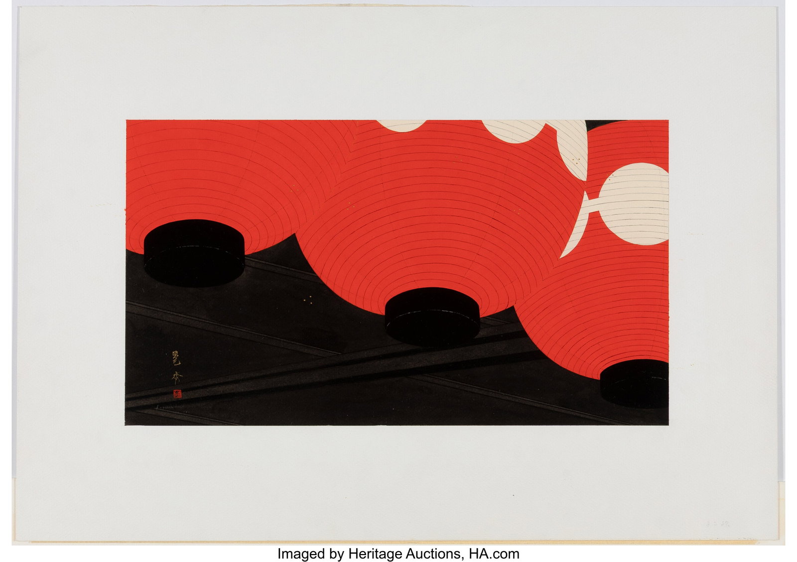 Katō Teruhide (Japanese, 1936-2015) Paper Lante: Katō Teruhide (Japanese, 1936-2015) Paper Lanterns, 20th century Watercolor and pencil on paper 14-1/4 x 20-1/4 inches (36.2 x 51.4 cm) &lpa