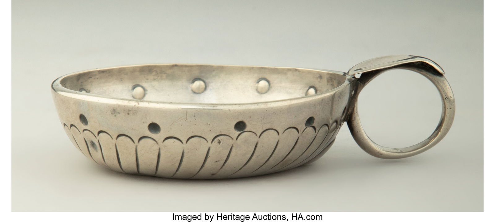 A Small French Silver Tastevin, mid-19th century (1 of 3)