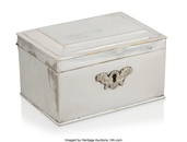27029&colon; A Russian Silver-Plated Tea Caddy&comma; late 19th cen