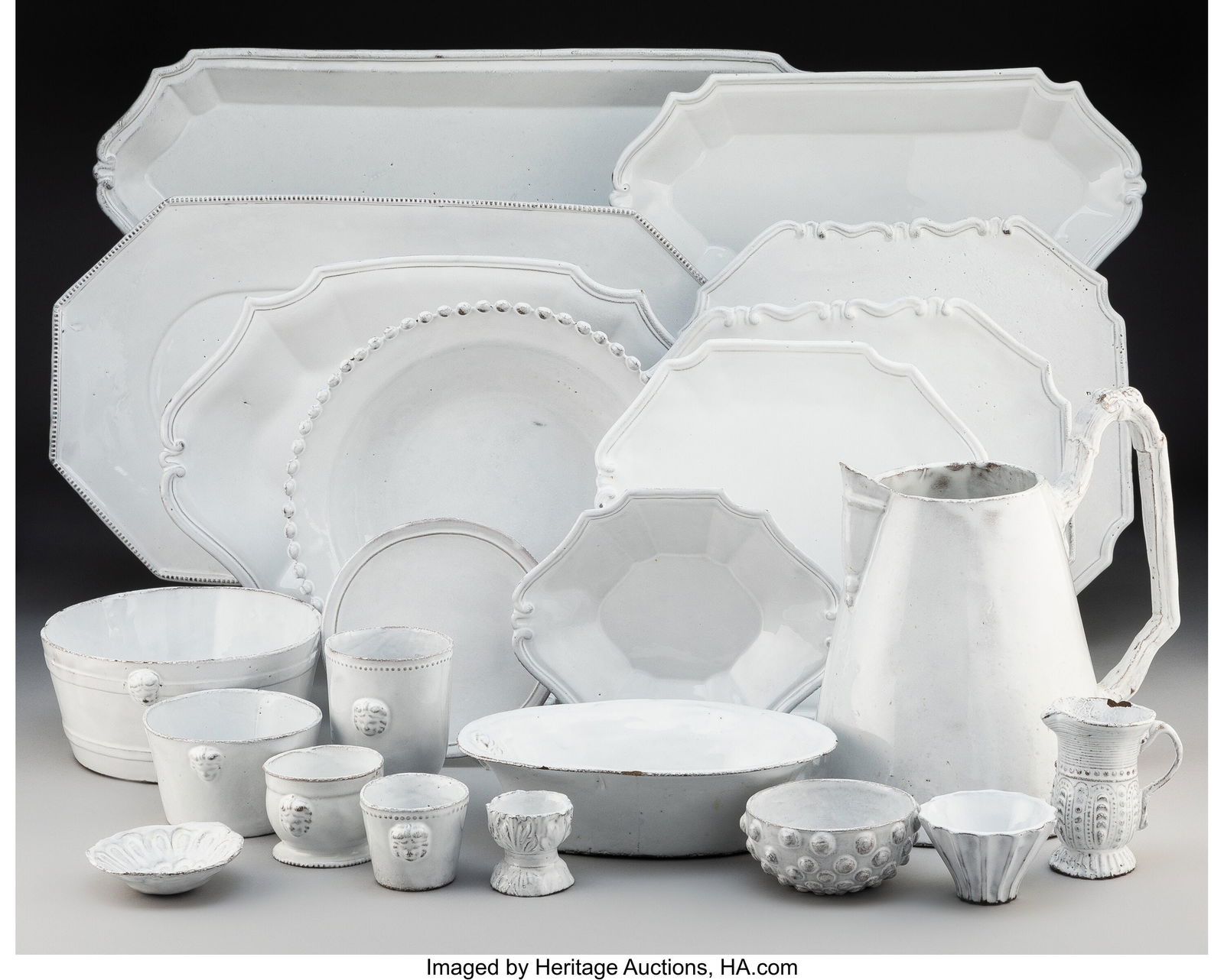A Seventy-Piece Astier de Villatte Ceramic Dinne (1 of 4)