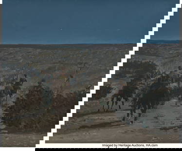 27250&colon; John Hull &lpar;American&comma; b&period; 1952&rpar; Valley of Darkness: John Hull &lpar;American&comma; b&period; 1952&rpar; Valley of Darkness&comma; 1985 Acrylic on canvas with artist's frame 40 x 48 inches &lpar;101&period;6 x 121&period;9 cm&rpar; Signed and dated on