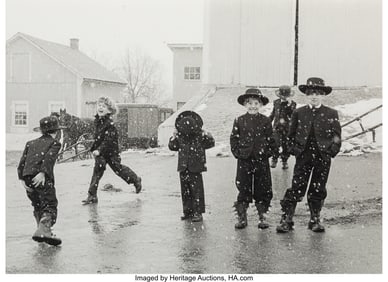 38029&colon; George Tice &lpar;American&comma; 1938-2025&rpar; Amish Children