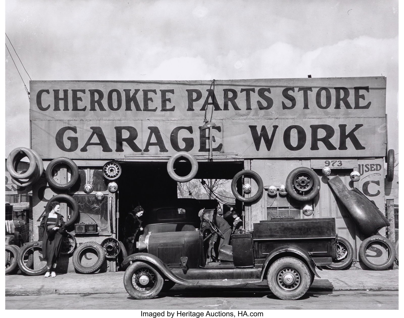 Walker Evans (American, 1903-1975) Auto Parts Sh: Walker Evans (American, 1903-1975) Auto Parts Shop, Georgia, 1936 Gelatin silver print, printed later 10-1/4 x 13-1/4 inches (26.0 x 33.7 c