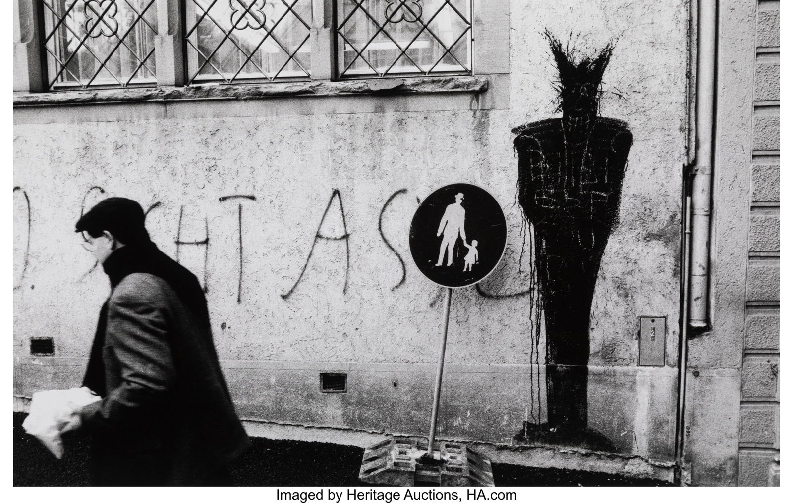 Will McBride (American, 1931-2015) Wall Graffiti: Will McBride (American, 1931-2015) Wall Graffiti, Zurich; Be Kind to Animals Day (2 works), 1990s Gelatin silver prints 11-5/8 x 18 inches (29&perio