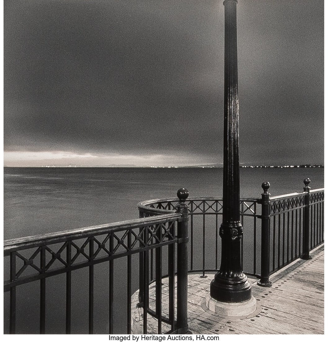 Michael Kenna (British/American, b. 1953) Pier E: Michael Kenna (British/American, b. 1953) Pier Eight, San Francisco, California, 2000 Toned gelatin silver print 7-1/2 x 7-1/2 inches (19&peri