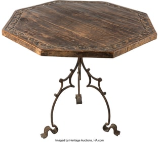 90097: Cecil B. DeMille Medieval Prop Table from Unknow