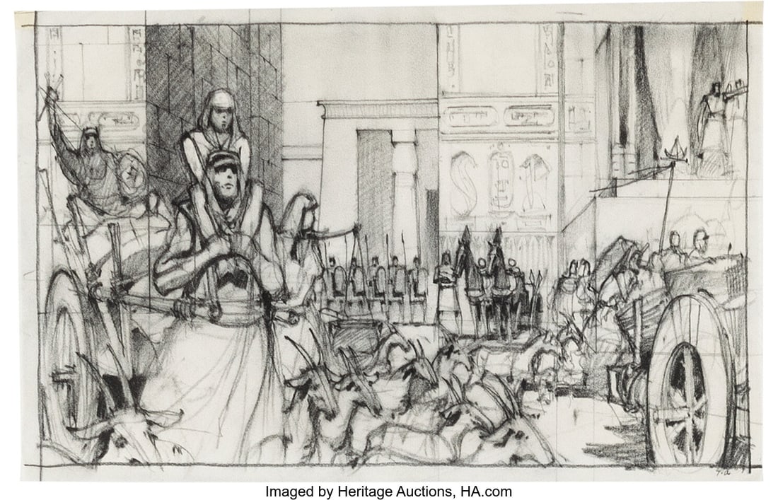 The Ten Commandments (Paramount, 1956), Group of (1 of 10)