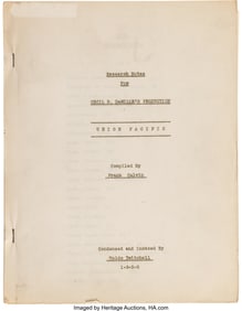 90102: Research Data for Union Pacific (Paramount, 1939