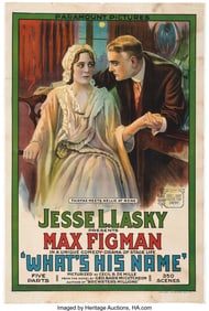 90005: What's His Name (Paramount, 1914), One Sheet Pos