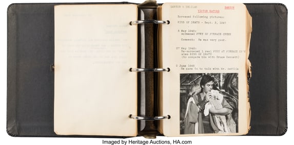 90115: Cecil B. DeMille Pair of Personal Casting Books.