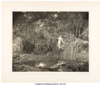 90041: "Nude in Forest", ca. 1925, 10.25" x 13" Origina