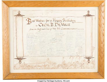 90256: Cecil B. DeMille Original Pair of Birthday Card