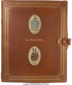 90260: Cecil B. DeMille Large Leather Portfolio with Aw