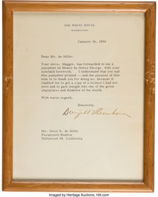 90271: Cecil B. DeMille Group of (3) President Dwight D