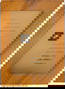 Cecil B. DeMille Group of (3) Awards and Honors.: Cecil B. DeMille Group of (3) Awards and Honors. Vintage group of (3) awards given to Cecil B. DeMille including (1) "Society of Motion Picture Art