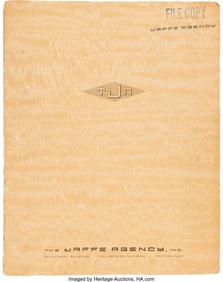 89116: Bodyguard (RKO, 1948), Manuscript Treatment, and